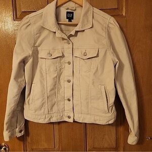 GAP Women's Light Tan Jean Jacket Size L